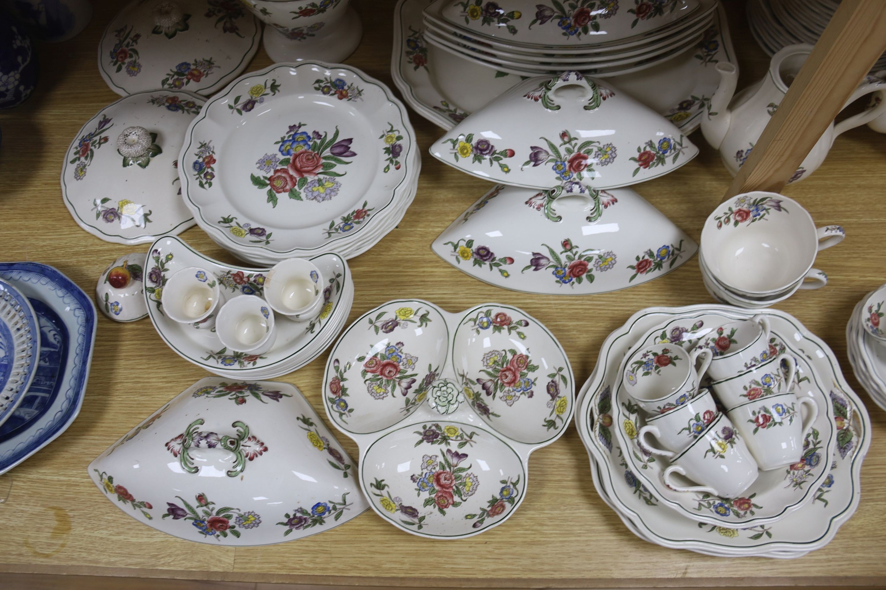 A Copeland Spode Springtime part dinner, tea and coffee service